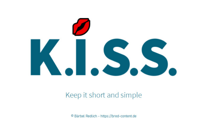 Keep ist short & simple