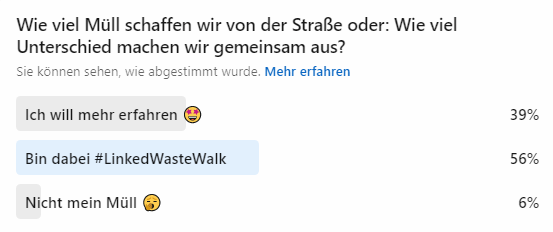 LinkedWasteWalk-Umfrage