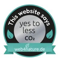 Silbersigel von Web4Nature für eine CO2-arme Webseite